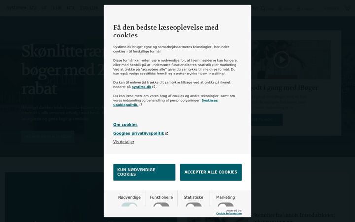 Screenshot of systime.dk