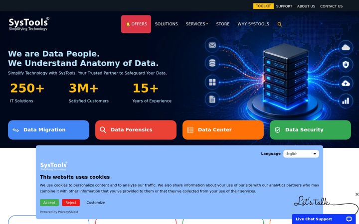 Screenshot of systoolsgroup.com