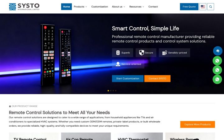 Skjermbilde av systoremote.com