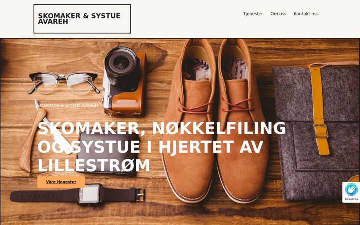 Screenshot stránky systueavareh.no