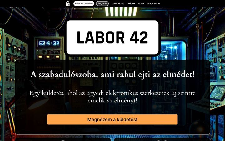 Posnetek zaslona szabadulda.hu