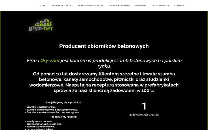 Ekrano kopija szambagryzbet.pl