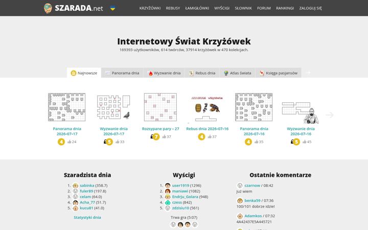 Screenshot of szarada.net