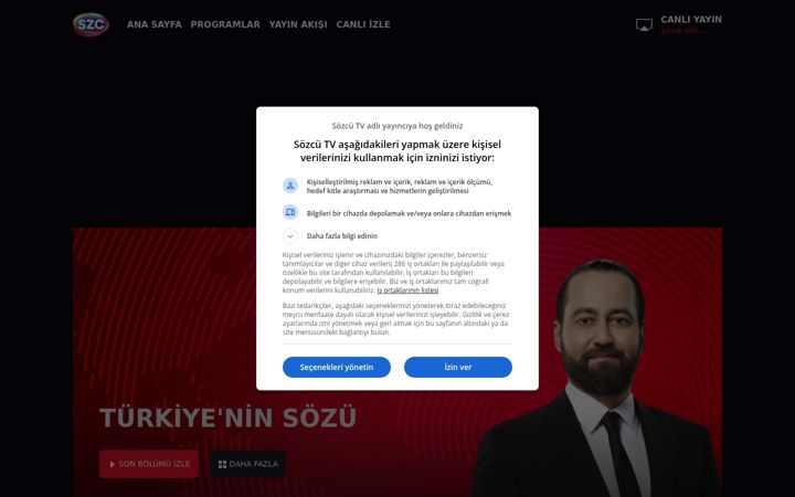 Screenshot of szctv.com.tr
