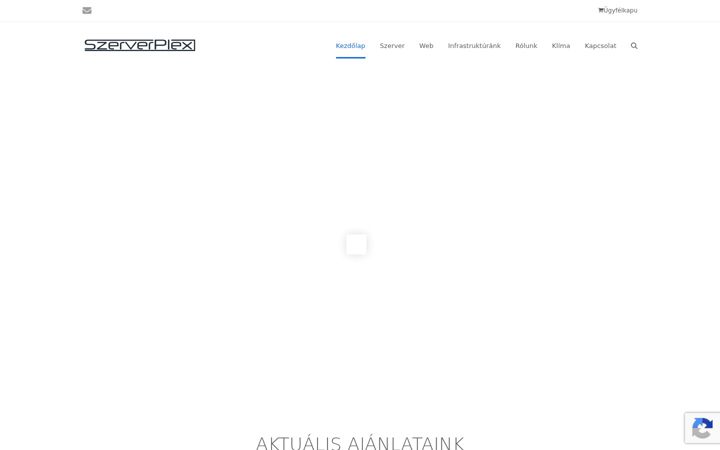 Screenshot of szerverplex.hu
