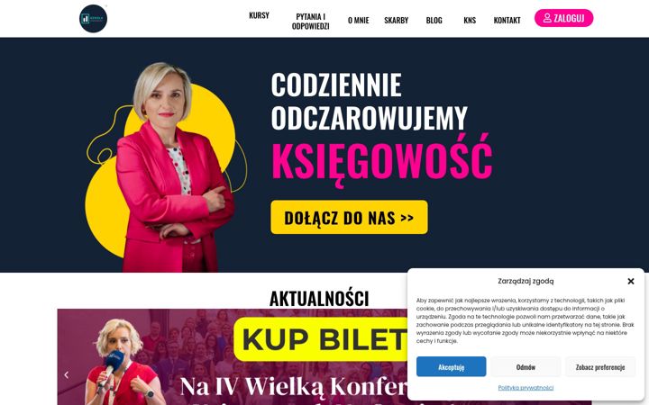 Skjermbilde av szkolaksiegowosci.pl