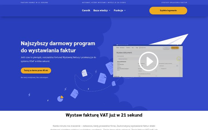 Screenshot of szybkafaktura.pl