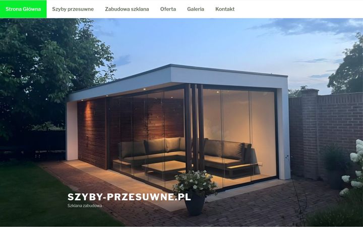 Skärmbild av szyby-przesuwne.pl
