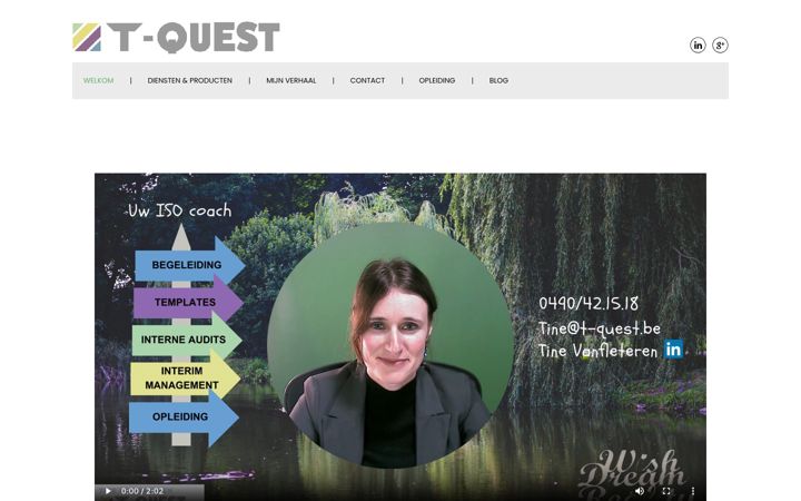 Skjermbilde av t-quest.be