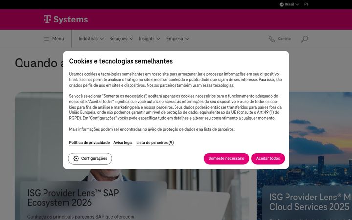 Screenshot of t-systems.com.br