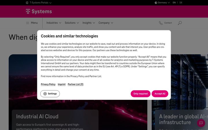 Screenshot of t-systems.net