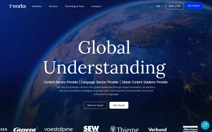 Screenshot of t-works.eu