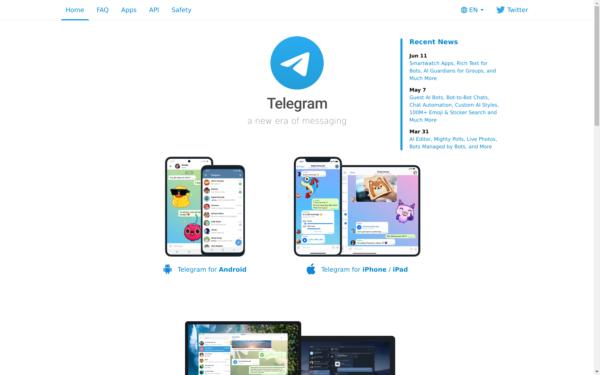 Screenshot of t.me