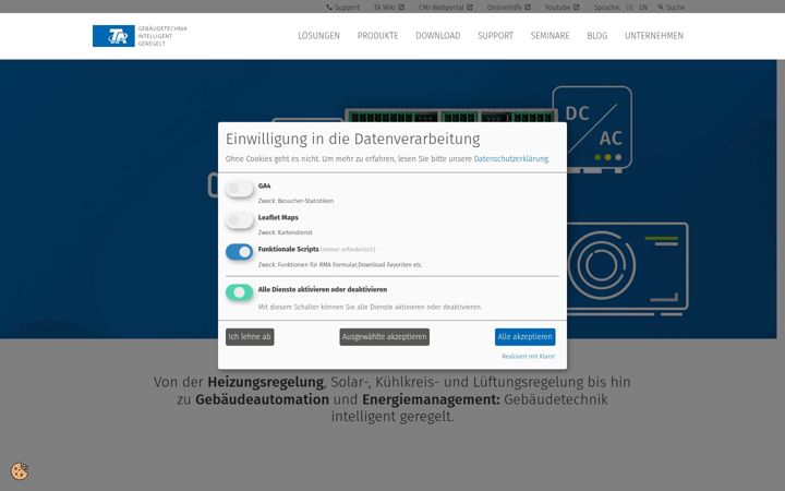 Screenshot di ta.co.at