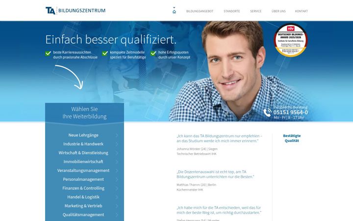 Screenshot of ta.de