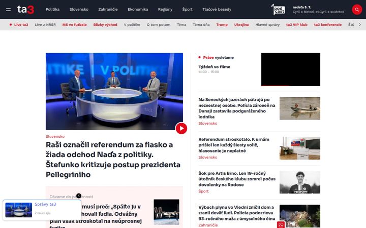 Ekraanipilt saidist ta3.com
