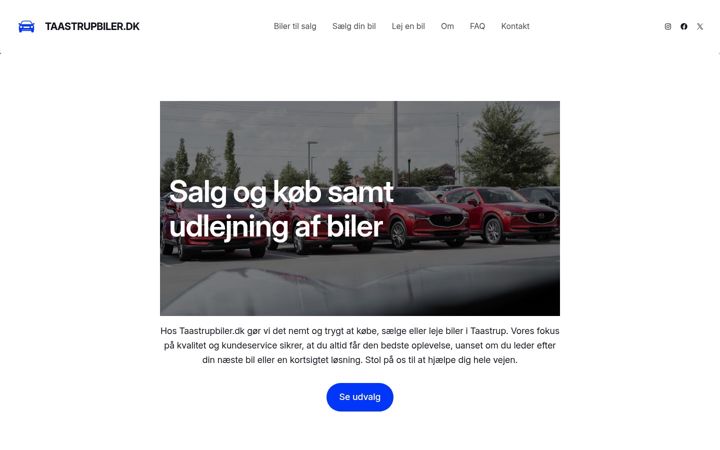 Screenshot of taastrupbiler.dk