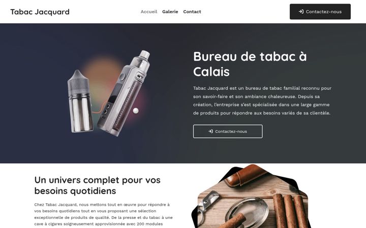 Capture d'écran de tabacjacquard.fr