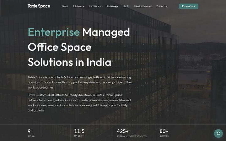 Screenshot of tablespace.com