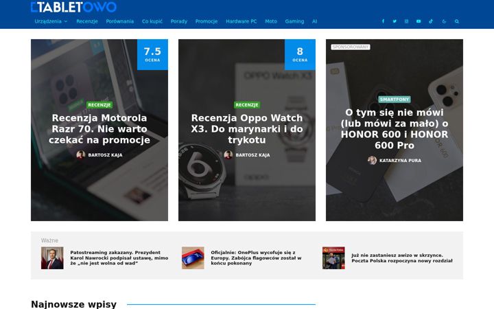 Screenshot of tabletowo.pl
