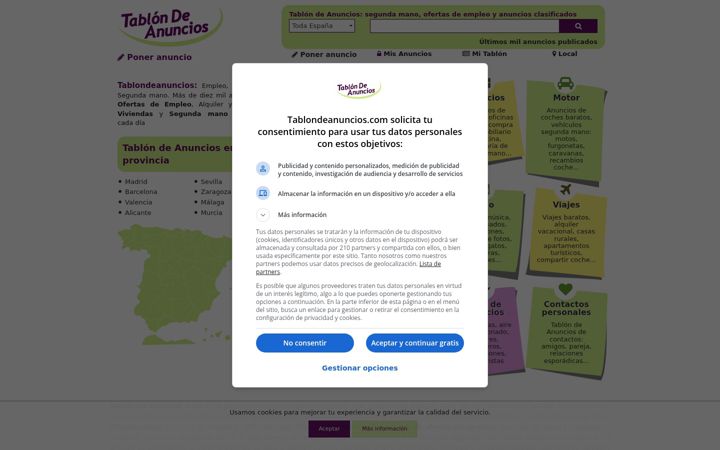 Screenshot of tablondeanuncios.com