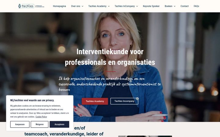 Posnetek zaslona tachles.nl