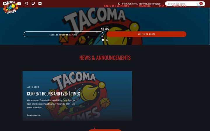 Skjámynd af tacoma-games.com
