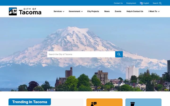 Screenshot of tacoma.gov