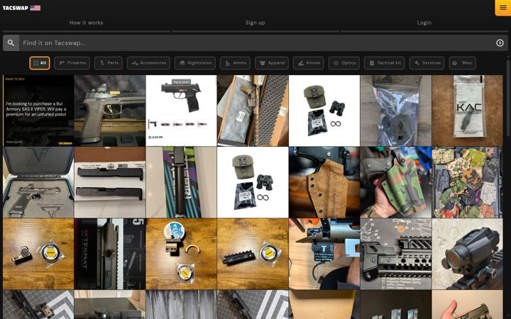 Screenshot of tacswap.com
