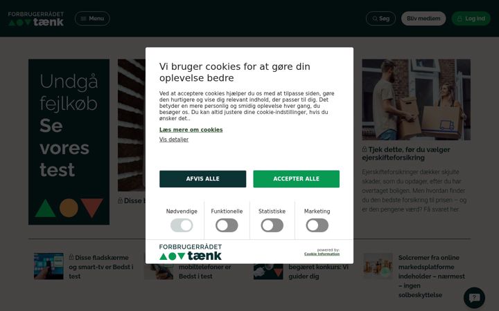Screenshot of taenk.dk