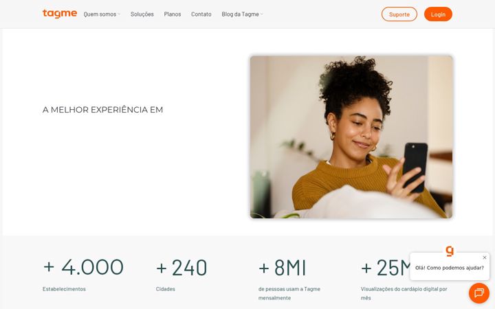 Screenshot of tagme.com.br