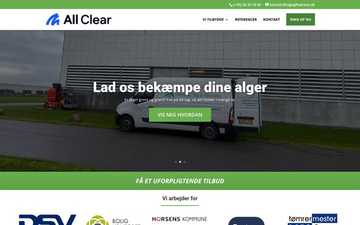 Screenshot von tagogfliserens.dk
