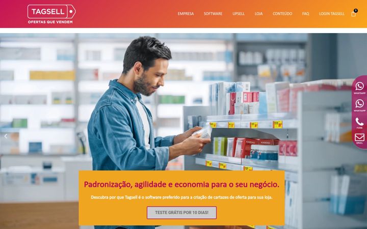 Screenshot of tagsell.com.br