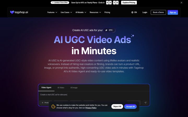 Screenshot of tagshop.ai