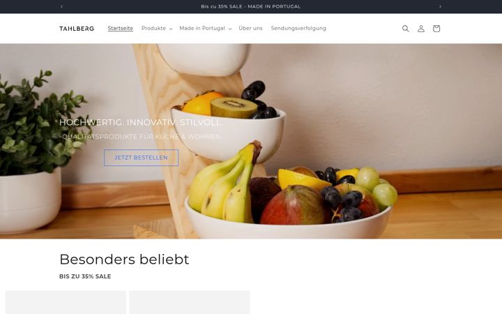 Screenshot of tahlberg.com