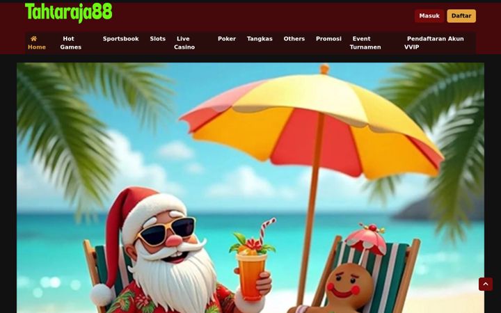 Screenshot of tahtaraja88.com
