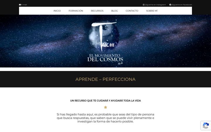 Screenshot of taichielmovimientodelcosmos.com