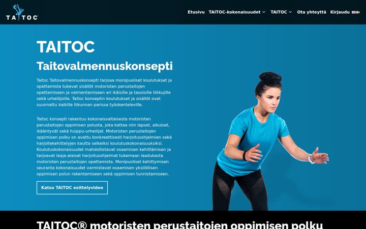 Captura de pantalla de taitoc.fi