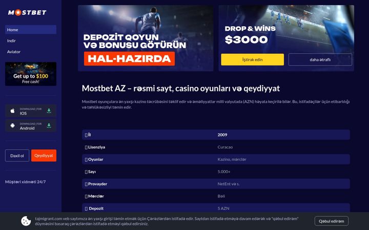 Screenshot of tajmigrant.com