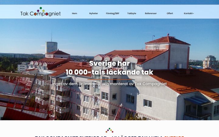 Screenshot of takcompagniet.se