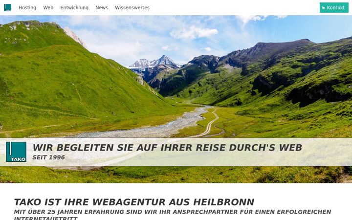 Screenshot of tako.de