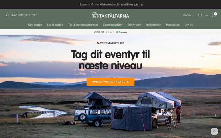 Posnetek zaslona taktaltarna.dk