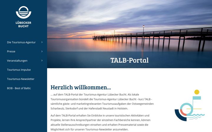 Skærmbillede af talb-portal.de