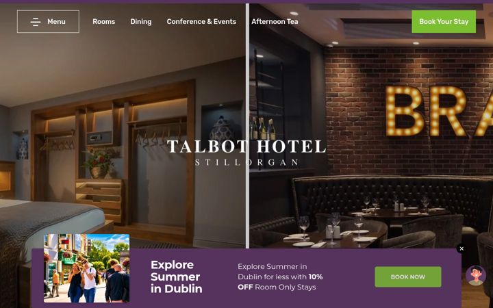 Snímek obrazovky talbothotelstillorgan.com