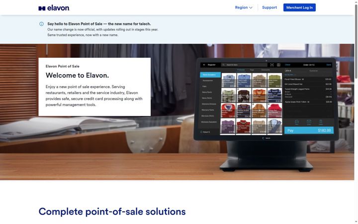 Screenshot di talech.com