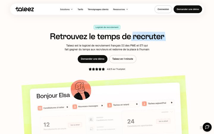 Screenshot of taleez.com