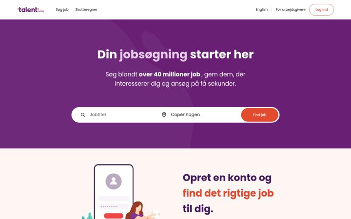 Screenshot ta' talent.com