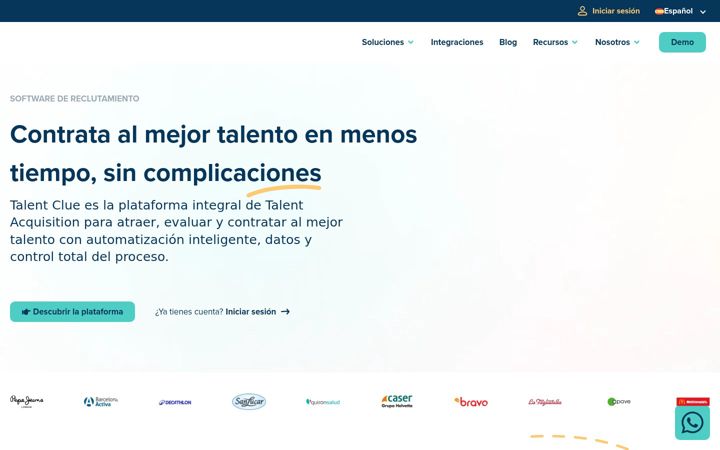 Screenshot von talentclue.com