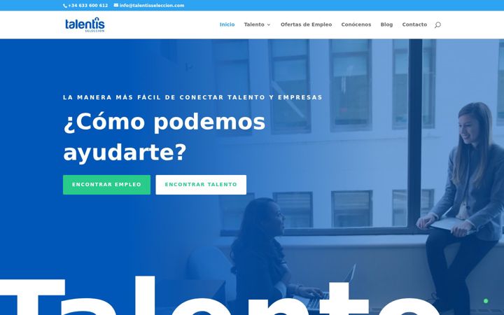 Screenshot of talentisseleccion.com