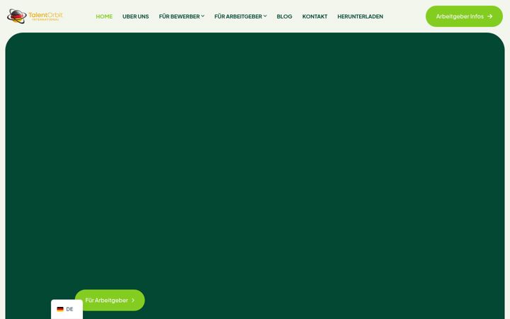 Screenshot of talentorbit.de